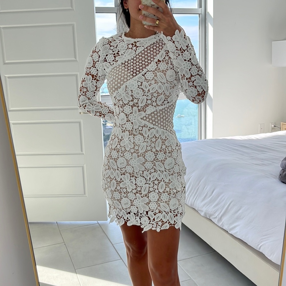 White flower dress